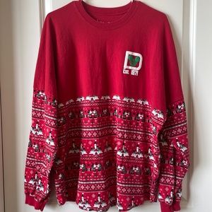 Disney Christmas Mickey and Minnie small spirit Jersey great condition